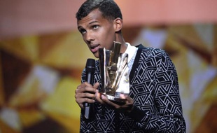 Le chanteur Stromae, qui a remporté trois trophées aux Victoires de la musique, le 14 février 2014.