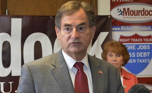Le candidat républicain au Sénat dans l'Indiana, Richard Mourdock, le 6 octobre 2012, à Jeffersonville (Indiana).