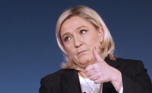 Marine Le Pen, présidente du FN, le 27 novembre 2015 à Nice.