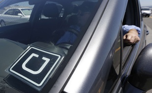 Illustration: un VTC Uber.