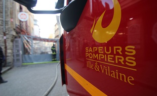 Illustration d'un camion de pompiers, ici à Rennes.