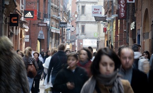 Dans les rues de Toulouse. Illustration