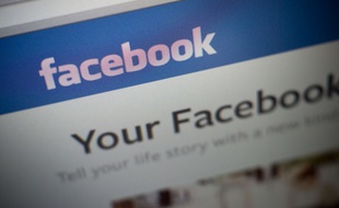 Interface du réseau social Facebook.