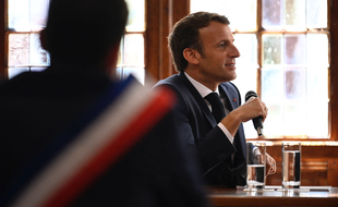 Le président de la République lors de son récent déplacement dans le Lot (illustration)