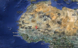La ville d'Hombori, au Mali, où ont été enlevés deux géologues français, le 24 novembre 2011.