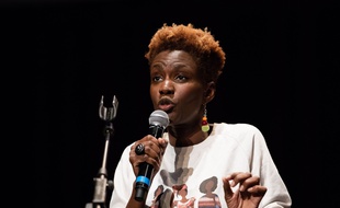 Rokhaya Diallo, à Paris le 26 octobre 2018.