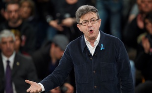 Jean-Luc Mélenchon, candidat de La France insoumise, a tenu un meeting à Deols dimanche 2 avril 2017.