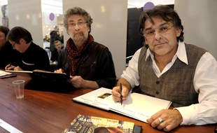Loisel et Tripp, ici lors du festival d'Angoulème de 2010, sont attendus ce week-end du 13 et 14 juin 2015 à Lyon, à l'occasion du Lyon BD Festival.