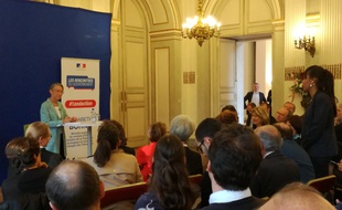 Elisabeth Borne, à Toulouse le 17 mai, lors de la rencontre avec les citoyens pour les un an du gouvernement.