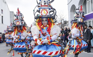 Le carnaval d'Alost, en Belgique, en février 2018.