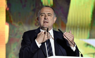 Didier Guillaume, ministre de l'Agriculture et de l'Alimentation, le 28 mars 2019 lors du congrès de la Fnsea à Nancy.