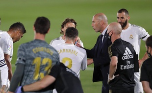 Zinédine Zidane lors de Real Madrid-Valence, le 18 juin 2020.