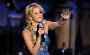 Shakira à Las Vegas, le 9 novembre 2011.