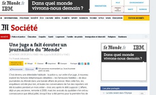 Capture d'écran du site lemonde.fr.