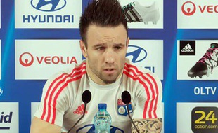 Mathieu Valbuena lors d'une conférence de presse le 2 février 2016.