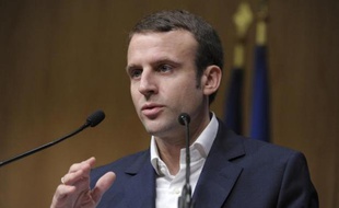 Le ministre de l'Economie Emmanuel Macron le 23 janvier 2015 à Paris