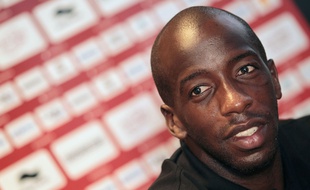 Souleymane Diawara lors de sa présentation à l'OGC Nice.