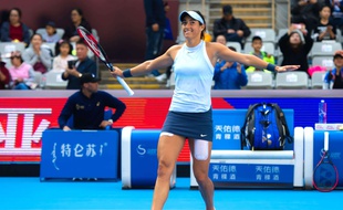 Caroline Garcia marche sur l'eau.