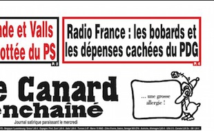 La une du Canard Enchaîné du mercredi 25 mars 2015