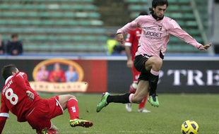Javier Pastore avec Palerme, le 19 décembre 2010
