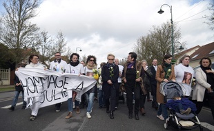 Marche blanche en hommage à Julie Douib le samedi 9 mars, à Vaires-sur-Marne, son village d'origine.