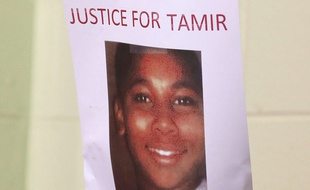 Message de soutien à Tamir Rice à Cleveland en décembre 2015.
