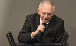 Le ministre allemand des Finances Wolfgang Schäuble le 27 février 2015 au Bundestage à Berlin