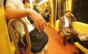 Dans une rame du métro de Toulouse. Illustration.