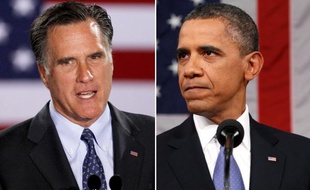 Mitt Romney et Barack Obama.