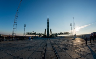 Illustration de la fusée Soyouz à Baikonour, le 14 novembre 2016.