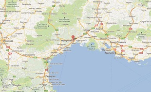 Google Maps de Montpellier (Hérault).