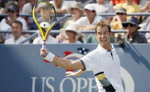 Le Français Richard Gasquet a battu Nikolay Davydenko à l'US Open de New York le 2 septembre 2010.