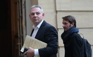 Le secrétaire général de la CGT, Thierry Lepaon, le 29 janvier 2014 à son arrivée à Matignon à Paris
