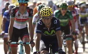 Alejandro Valverde a perdu tout espoir de podium sur le Tour de France 2013 le 12 juillet.