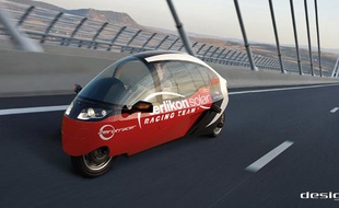 Le Zerotracer, un des véhicules qui participe au Zero Race, tour du monde en 80 jours sans émissions de carbone.