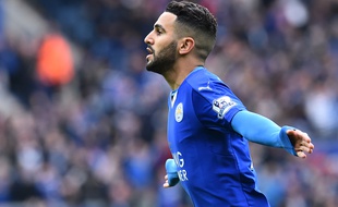 Riyad Mahrez à Leicester, le 24 avril 2016.