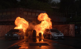 Un couple a réalisé des photos de mariage à la «Fast and Furious»