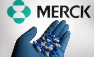 La pilule anti-Covid du laboratoire Merck.