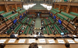 La salle de réunion de la Chambre des communes britannique. (illustration)