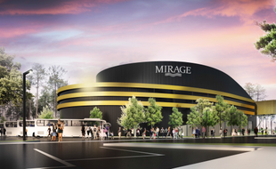 La salle de spectacles Mirage Expérience proposera 1.000 places assises et un écran géant de 650 m2.