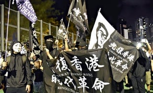 Manifestations à Hong Kong contre une loi controversée, le 4 juin 2020.