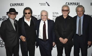 Joe Pesci, Al Pacino, Martin Scorsese, Harvey Keitel et Robert De Niro ont présenté The Irishman vendredi à New York.