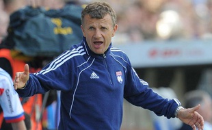Patrice Lair, l'entraîneur de l'équipe féminine de l'OL, le 22 avril 2012, à Potsdam.