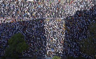 Manifestation des opposants au président vénézuélien Nicolas Maduro le 4 mars 2014 à Caracas
