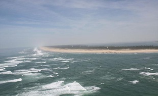 Vue de l'Océan Atlantique, au niveau du Cap-Ferret