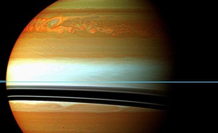Les images de la sonde Cassini de la tempête géante dans l'hémisphère nord de Saturne