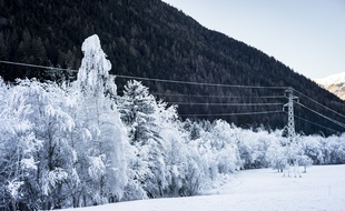 A Seez (Savoie), le 18 décembre 2016, en aval de Tignes et Val-d'Isère.