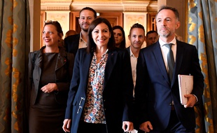 Anne Hidalgo, ce vendredi lors du troisième tour des élections municipales.