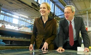 Nathalie Kosciusko-Morizet a visité hier matin l'entreprise Aldes, leader de la ventilation.