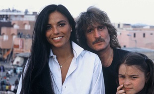 Christophe, sa femme Véronique et leur fille à Marrakech, dans les années 80